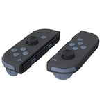 eXtremeRate Boutons de Remplacement Complet pour Nintendo Switch Joycon, Compatible avec Modèle OLED, ABXY Direction Home Plus Moins L R ZL ZR SR SL Trigger pour Joycon Manette,Gris Ardoise