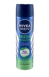 NIVEA MEN Fresh Sensation Spray 150 ml, Déodorant homme spray pour une protection jusqu'à 72 h, Déodorant spray avec technologie INFINIFRESH, Déodorant anti-transpirant sans alcool éthylique