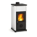 La Nordica Extraflame Poêle À Bois Tea Acier Blanc 6,6Kw 189 M³ Chauffables