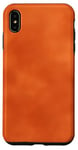 Coque pour iPhone XS Max Motif couleur unie orange rouille