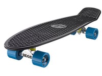 Ridge Retro 27 Skateboard complet Noir/Bleu 27" x 7,5" - 69 cm