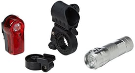 Oxford Ultra Lampe Torche 9 LED pour vélo – Argent