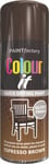 400ml Espresso Brown Spray Paint Gloss Finish Metal Wood Plastic Spray