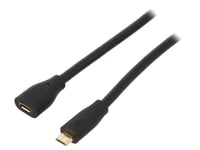 Cable USB 2.0 port USB B micro USB B micro prise male 5m - Noir