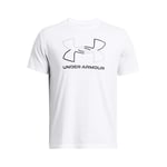 Under Armour Men UA GL Foundation Update Short Sleeve Tee, Super Soft Men's T-Shirt for Training and Fitness, Fast-Drying Sports T-Shirt with Graphic White