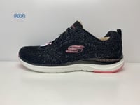 Skechers Women’s Ultra Groove Memory Foam Trainers Black Pink UK Size 6 EUR 39