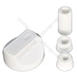 Hotpoint Universal Cooker/Oven/Grill Control Knob And Adaptors White