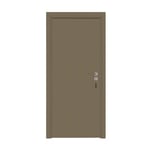 Bloc-porte pose fin de chantier  Premium Miro, H.204 x l.63 cm, aspect cuir lichen, réversible