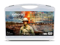 Vallejo 70253 MODEL COLOR MILITARY SET 76 COULEURS 4 AUXILIAIRES CASE