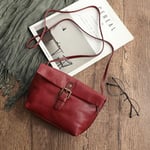 Käsilaukut Aitoa nahkaa Mini Crossbody Laukut naisille Vintage Natural Pehmeä lehmännahka yksivärinen Monipuolinen Yksinkertainen Olkalaukut