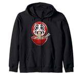 Daruma Doll Japan Ramen Japanese Noodles Zip Hoodie