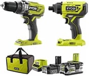 RYOBI R18PDID2-252S Impact Drill 18V 1x5.0 Ah Battery 1 x 2.0 Ah Battery