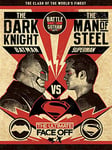 DC Comics Batman V Superman "Fight Poster" Canvas Prints, Multi-Colour, 60 X 80 cm