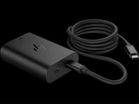 HP 65 W GaN USB-C kannettavan tietokoneen laturi, kaksi USB-C-porttia, 0,5 m johto