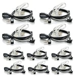 Retevis Lot de 10 écouteurs sans Fil à 2 Broches - Compatible avec Talkie Walkie RT24 RT27 RT22 RT622 RT617 RT618 RT619 Baofeng BF-88E BF-88S Tyhbelle BF-88E Kenwood