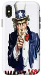 Coque pour iPhone X/XS Uncle Sam I Want You Americana Style vintage