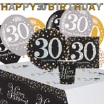 30-års Kalas Sparkling Celebration Kit 8 Pers