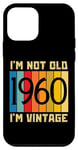 Coque pour iPhone 12 mini 64 ans, je ne suis pas vieux, je suis vintage 1960, 64e anniversaire