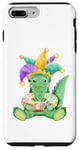 iPhone 7 Plus/8 Plus Mardi Gras Baby Alligator King Cake Jester Beads Purple Case