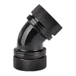 Thermaltake Pacific G1/4 PETG Tube 45-Degree Dual Compression Fitting, Black, Co