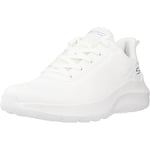 Skechers Women's BOBS Squad Waves Sneaker, Off White Engineered Knit, 7 UK