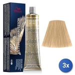 3x Wella Koleston Perfect Me+ Special Blondes 12/07, 60ml