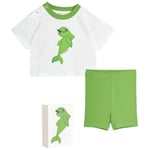 Mini Rodini GOTS Dolphin T-Shirt Och Shorts-Set Grönt | Grön | 92/98 cm