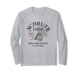 The Office Schrute Farms Large Label Long Sleeve T-Shirt