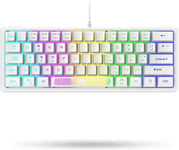 K61 60% COMPACT UK LAYOUT QWERTY 62 CLÉS COMPACT RGB JEUX CLAVIER, APEX PRO GRAVURE LASER, SPIRIT OF GAMER CLAVIER, MINI TKL MÉCANIQUE SENSATION CLAVIER, COMPATIBLE PC/LAPTOP/COMPU[KEY230488]