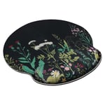 Non-Slip Base Ergonomic 3D Mice Pad Wrist Support Flowers and Weeds Mouse Pad