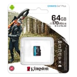 Kingston Canvas Go Plus 64Gt microSDXC muistikortti