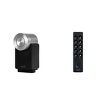 Nuki Smart Lock Pro, Serrure Smart avec avec Wi-FI et Matter pour accès à Distance & Keypad 2 Ouverture Rapide Et Confortable De La Porte Par Code Ou Empreinte Digitale