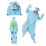 Polarfleece-serie Halloween Cartoon Djur En-dels Pyjamas MJ51 Parpyjamas Bulbasaur S