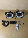 Ubanner DS-A03 DS Addressable RGB LED 120MM Case Fans Remote Control for PC CPU