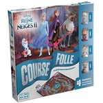 Shuffle – La Course Folle La Reine Des Neiges 2 - Plateau et Figurines Anna, Elsa, Olaf, Swen – Jeu de société Disney - Famille & Enfants - À partir de 4 ans - De 2 à 4 joueurs