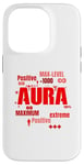 Coque pour iPhone 14 Pro Graphique rouge Max Aura Red