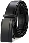 CHAOREN Ceinture Homme, Ceinture Homme Cuir avec Boucle à Cliquet Automatique, Ceinture de 35mm de Large, avec Boîte Cadeau, Ceintures Homme Ajustable et Découpée