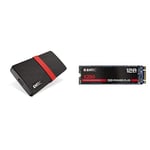 EMTEC - Pack Création : Disque SSD Portable X200 1 Tera + Disque SSD Interne X250 128 GB