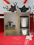 Christmas Poinsettia & Spice Reed Diffuser And Candle Gift Set Box