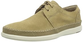 Clarks Men's Bratton Lo Boat Shoe, Sand Suede, 9 UK