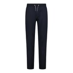 CMP Cotton Stretch French Terry Long Pant, Man, Black Blue, 50