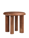 west elm Cannellini Acacia Wood Side Table, Cool Walnut