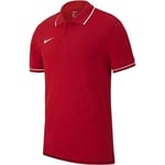 Nike Team Club 19 Polo Mixte Enfant, University Red/White, FR : M (Taille Fabricant : M)