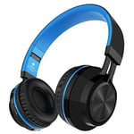 Bluetooth Headphones, Sound Intone BT-06 Swift 4.0 Wireless Stereo Headphones On Ear Headset, With HiFi Build in Microphone and Volume Control, Comes With Audio Cable, Compatible With Most Phones/ PC/ Tv/ iPhone/ Samsung/ Laptop(Blue)