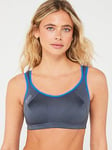 Shock Absorber Womens Active Multi Sports Bra - Grey, Grey, Size 34D, Women