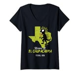 Womens Home Of El Chupacabra Texas State American Cryptid Monster V-Neck T-Shirt