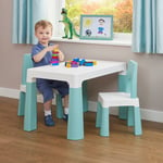 Liberty House Kids Height Adjustable Table And Two Chairs Set