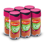 Schwartz Paprika & Onion Classic Chip Seasoning 55 G Jar Pack of 6 Combination of Paprika, Onion & Garlic Spicy, Sweet & Earthy Flavour