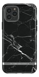 Richmond & Finch Black Marble, iPhone 11 Pro Max, silver details