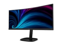 Philips 34B2u3600c - 3000 Series - Led-Skärm - Böjd - 34" - 3440 X 1440 Wqhd @ 120 Hz - Va - 3500:1 - Hdmi, Displayport, Usb-C - Högtalare - Svart Med Struktur